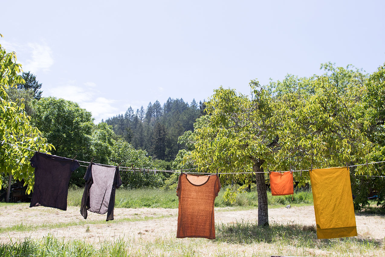 naturally dyed clothes, photo by Paige Green