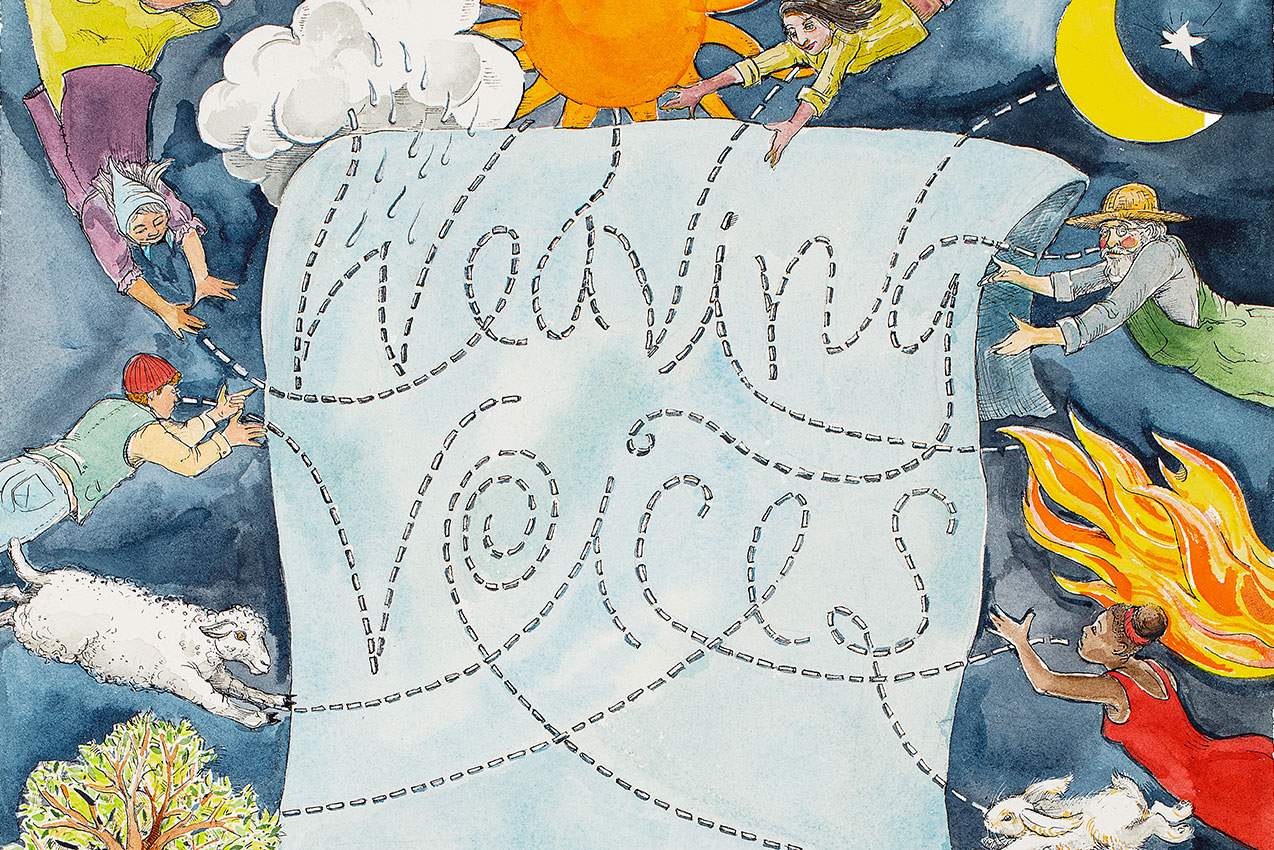 Weaving Voices, illustration by Laurie Sawyer
