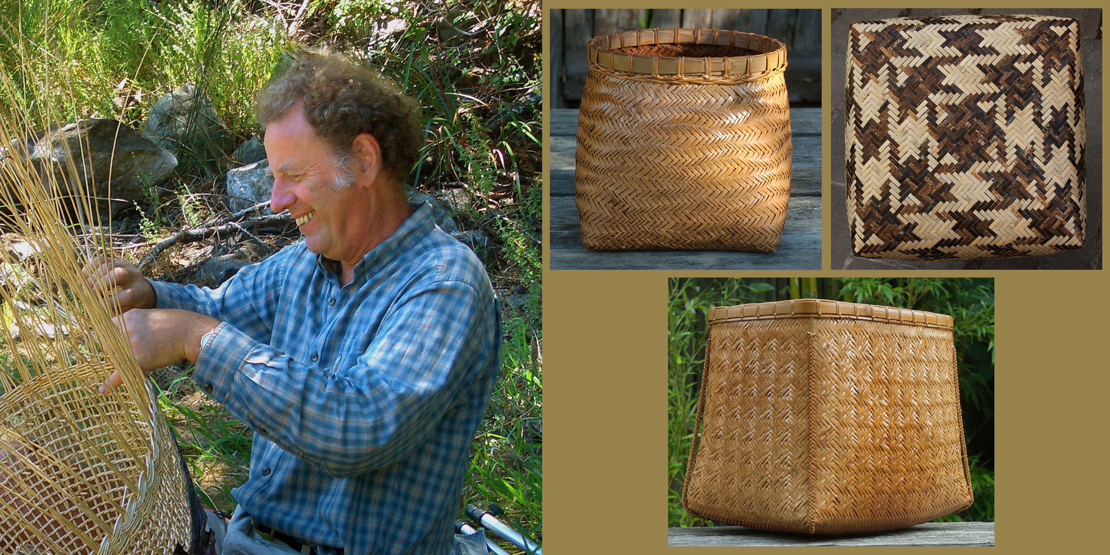 Twill basketry with Charlie Kennard